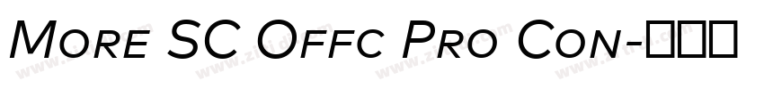 More SC Offc Pro Con字体转换